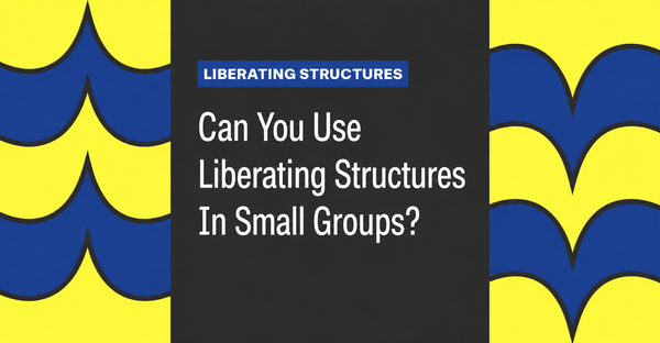 Can You Use Liberating Structures In Small Groups?